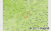 Physical Map of ZIP code 30101
