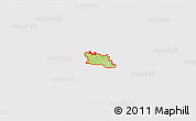 Physical 3D Map of ZIP code 30102, cropped outside