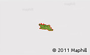 Satellite 3D Map of ZIP code 30102, cropped outside