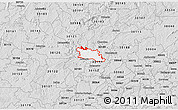 Silver Style 3D Map of ZIP code 30102