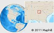 Shaded Relief Location Map of ZIP code 30102