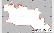 Gray Simple Map of ZIP code 30102
