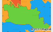 Political Simple Map of ZIP code 30102