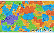 Political 3D Map of ZIP code 30103