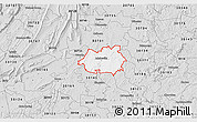 Silver Style 3D Map of ZIP code 30103