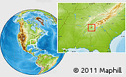 Physical Location Map of ZIP code 30103