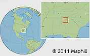 Savanna Style Location Map of ZIP code 30103