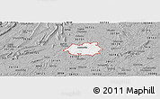 Gray Panoramic Map of ZIP code 30103