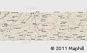 Shaded Relief Panoramic Map of ZIP code 30103