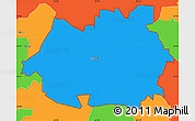 Political Simple Map of ZIP code 30103