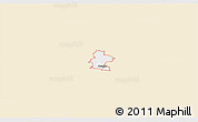 Classic Style 3D Map of ZIP code 30104, single color outside