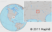 Gray Location Map of ZIP code 30104