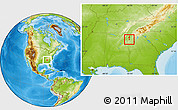 Physical Location Map of ZIP code 30104