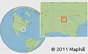 Savanna Style Location Map of ZIP code 30104