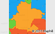 Political Simple Map of ZIP code 30104