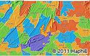 Political 3D Map of ZIP code 30105