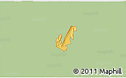 Savanna Style 3D Map of ZIP code 30105, single color outside