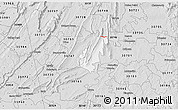 Silver Style 3D Map of ZIP code 30105