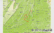 Physical Map of ZIP code 30105