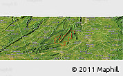 Satellite Panoramic Map of ZIP code 30105