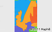 Political Simple Map of ZIP code 30105