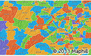 Political 3D Map of ZIP code 30106