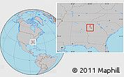 Gray Location Map of ZIP code 30106