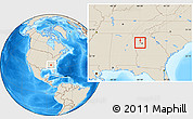 Shaded Relief Location Map of ZIP code 30106