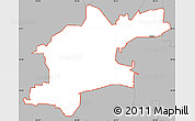 Gray Simple Map of ZIP code 30106