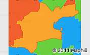 Political Simple Map of ZIP code 30106