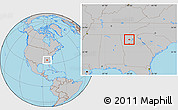 Gray Location Map of ZIP code 30107