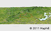 Satellite Panoramic Map of ZIP code 30107