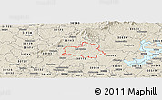 Shaded Relief Panoramic Map of ZIP code 30107