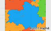 Political Simple Map of ZIP code 30107