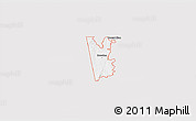 Silver Style 3D Map of ZIP code 30108, single color outside