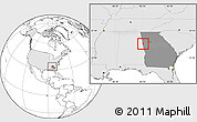 Blank Location Map of ZIP code 30108, highlighted country, highlighted state