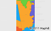Political Simple Map of ZIP code 30108