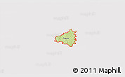 Physical 3D Map of ZIP code 30110, cropped outside