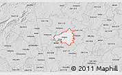 Silver Style 3D Map of ZIP code 30110