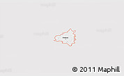 Silver Style 3D Map of ZIP code 30110, single color outside