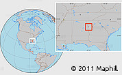 Gray Location Map of ZIP code 30110