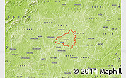 Physical Map of ZIP code 30110
