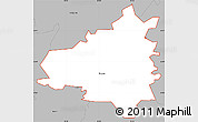 Gray Simple Map of ZIP code 30110