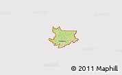 Physical 3D Map of ZIP code 30113, cropped outside