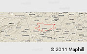 Shaded Relief Panoramic Map of ZIP code 30113