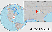 Gray Location Map of ZIP code 30114