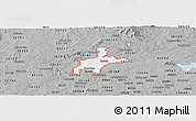 Gray Panoramic Map of ZIP code 30114
