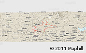 Shaded Relief Panoramic Map of ZIP code 30114