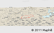 Shaded Relief Panoramic Map of ZIP code 30115