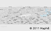 Silver Style Panoramic Map of ZIP code 30115